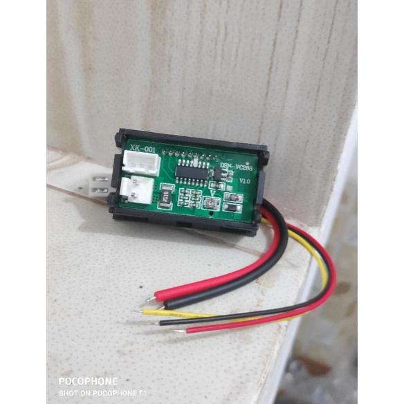 Dual Voltmeter Amperemeter 10A Combo Voltmeter Amperemeter Pengukur Arus Dc Ammeter Amper Meter