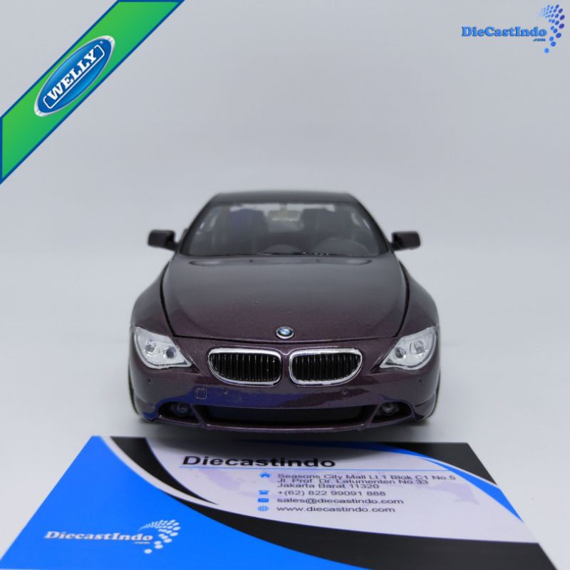 Welly Nex BMW 645Ci Ungu Skala 1:24