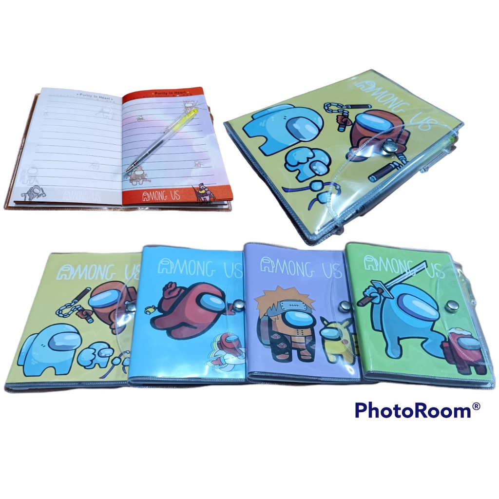 

CS - Buku Diary Notes 503754 AMONG US AGENDA Kancing A6 (110 halaman) FREE Pulpen Bolpen Pen