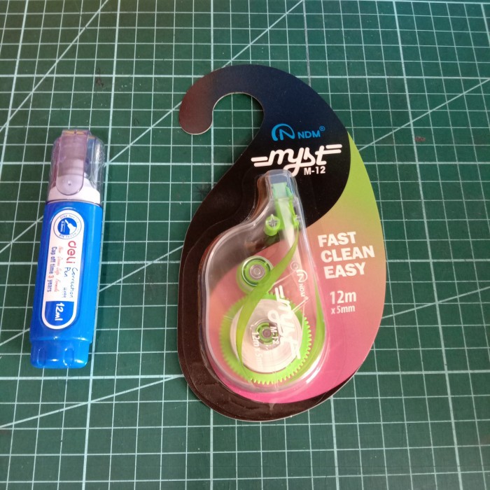 

Bundling Correction tape NDM myst M-12 dan correction pen cair deli