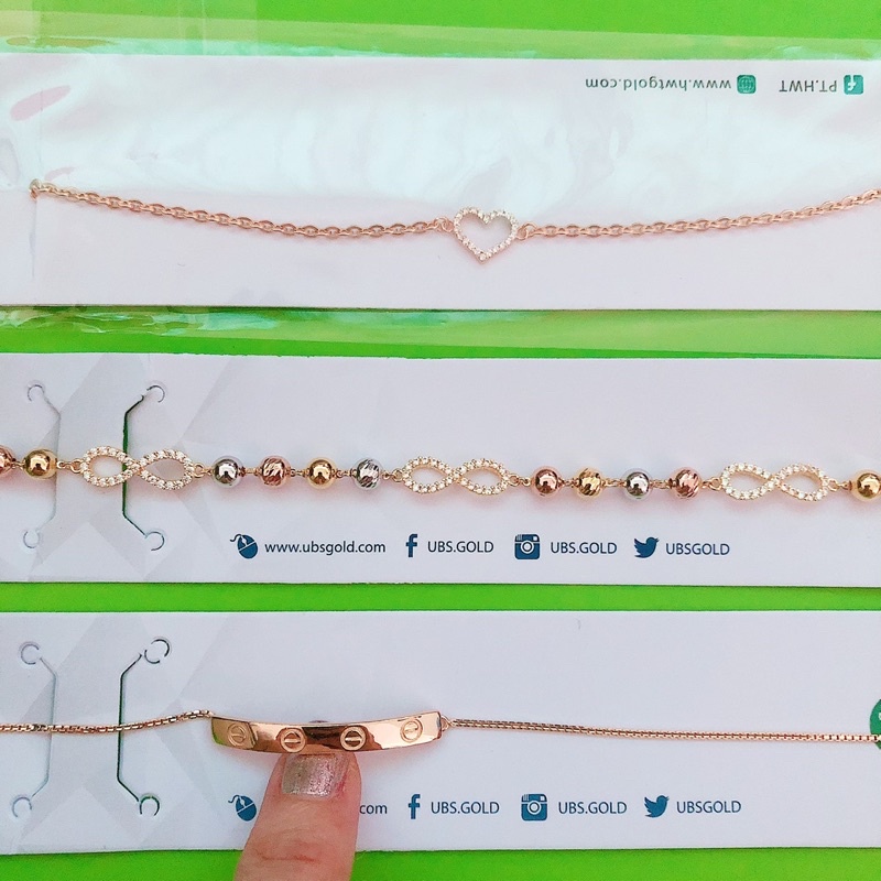 Gelang Love, Infinity, Cartierr HWT dan UBS