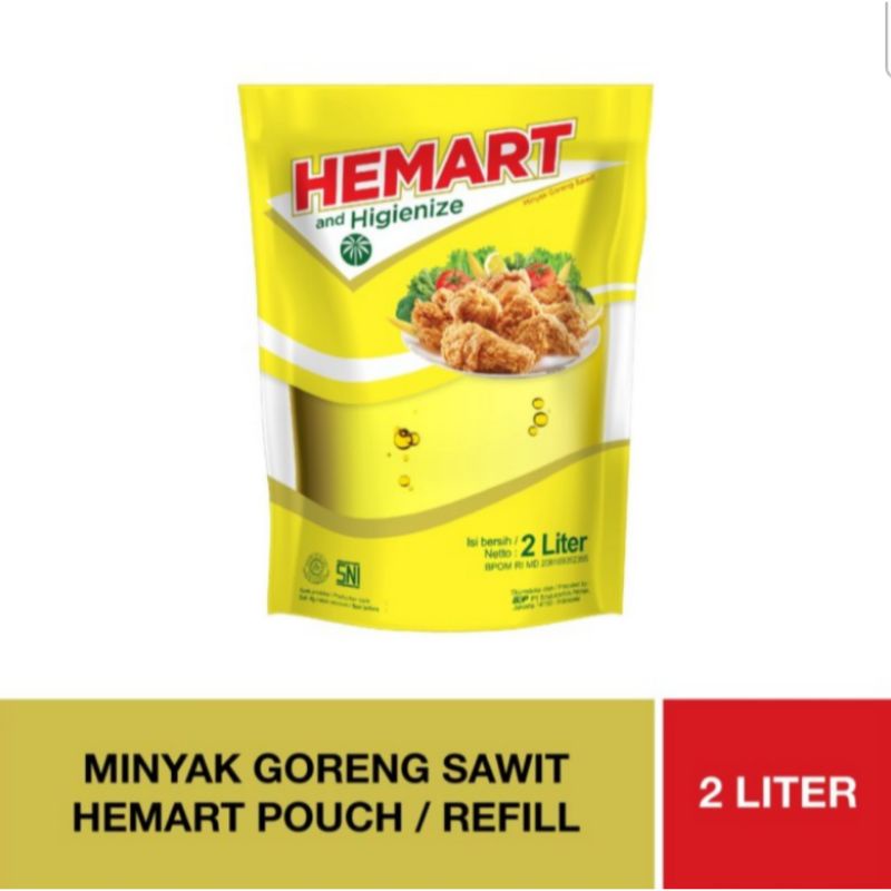 Minyak Goreng Hemart 2 liter ( 1 brand tropical)