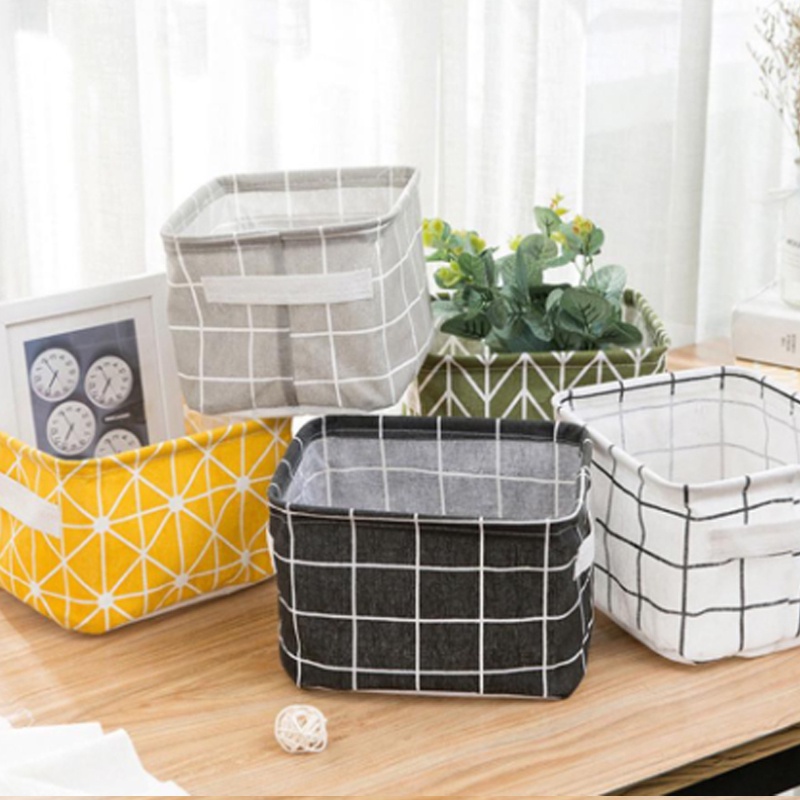 Kotak Penyimpanan Serbaguna MOTIF TERLENGKAP Canvas Storage Organizer Kanvas Box Cosmetic