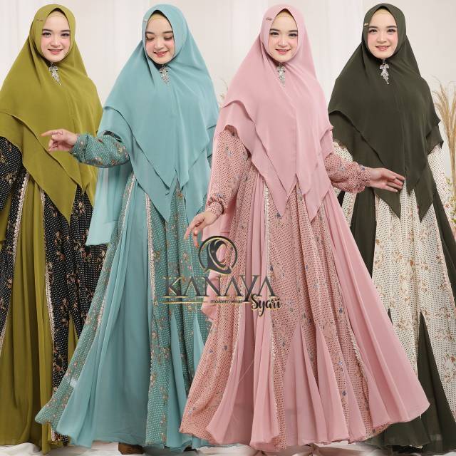 GAMIS SYAR'I SET KHIMAR NAZIHA ll by KANAYA