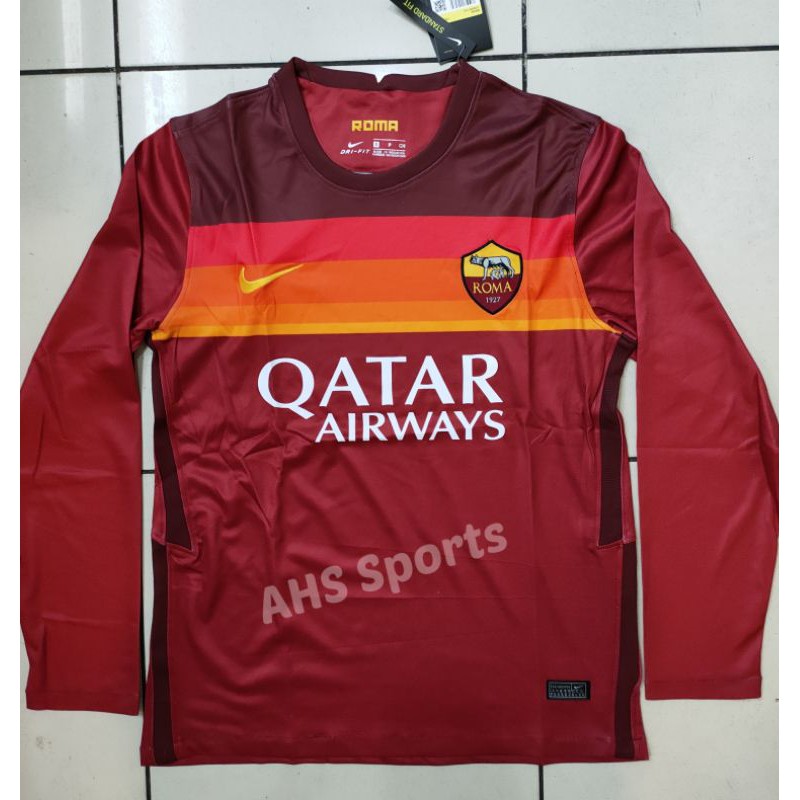 JERSEY ROMA HOME LS LONGSLEEVE 20 21 2020 2021 LENGAN PANJANG LONG GO GRADE ORI THAILAND