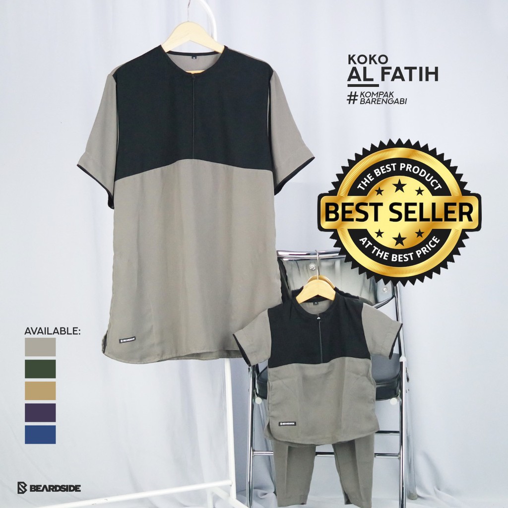 Setelan Baju Koko Anak Al Fatih / Al-Fatih Baju Muslim anak Laki-laki pria kurta anak