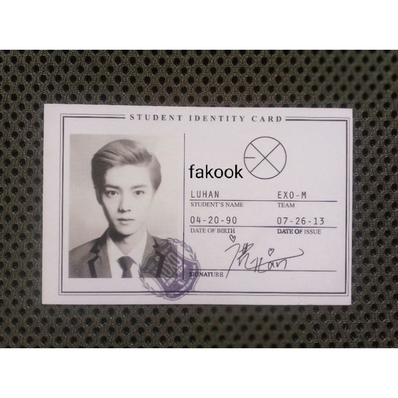 PC Photocard Luhan XOXO EXO