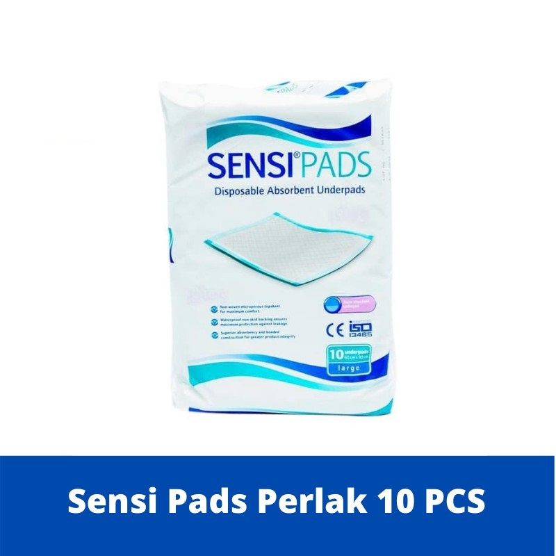 SENSI PADS Disposable Underpads isi 10 Pcs 60 x 90 CM (Size L) / Underpad Sensi