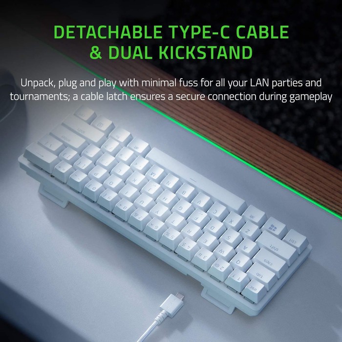Razer Huntsman Mini Mercury White 60% Mechanical Gaming Keyboard