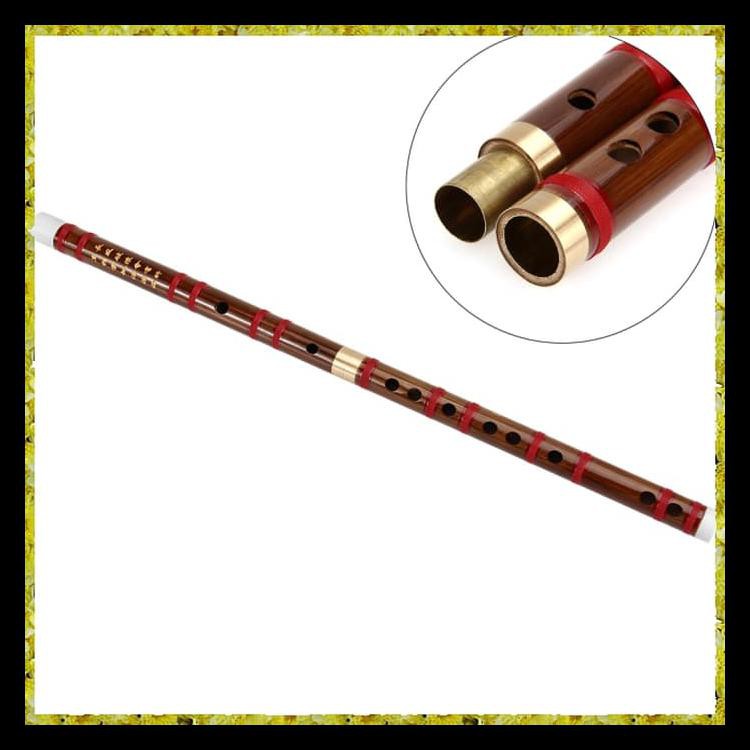ALAT MUSIK SULING TRADISIONAL CINA DIZI BAMBU HANDMADE KODE 1254