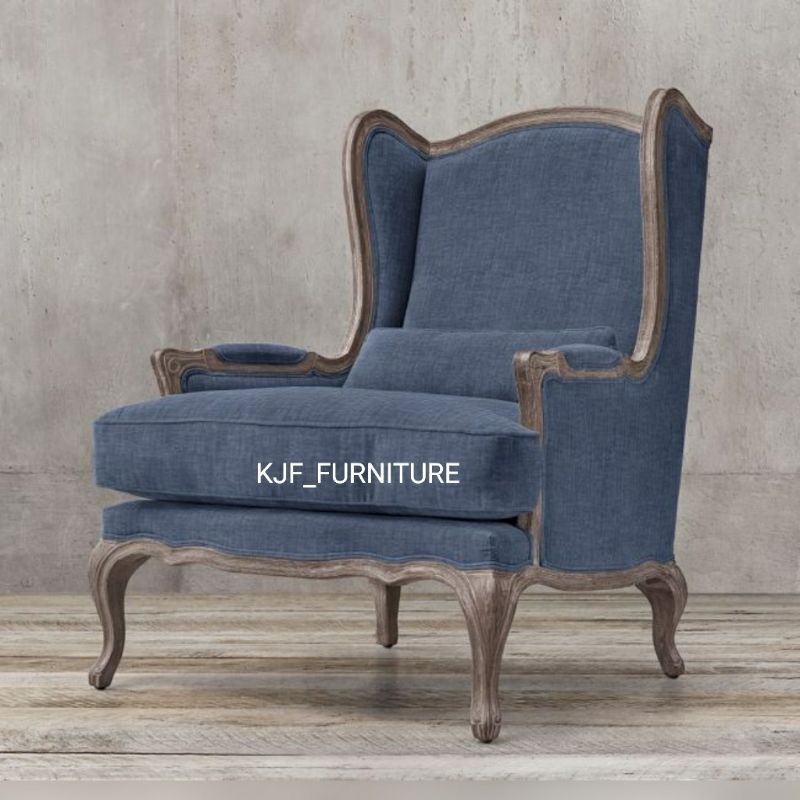 sofa klasik wing chair sofa single klasik