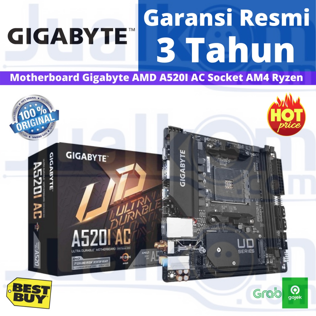 Motherboard Gigabyte AMD A520I AC AMD Socket AM4 Ryzen