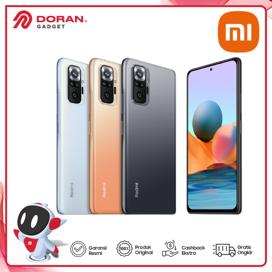 Xiaomi Redmi Note 10 Pro 108MP 6/64 GB 8/128 GB - Garansi TAM 1 Tahun