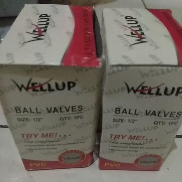 Ball Valve Pvc 1/2/ Stop Kran Pvc Polos Wellup