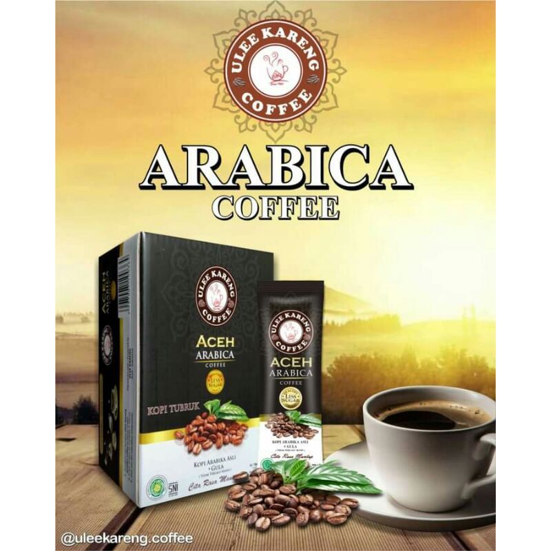 

Kopi Arabica Tubruk Uleekareng 10 Sachet.