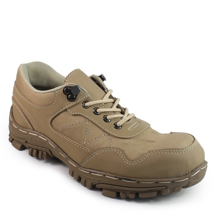 MS SHOP - Bayar Ditempat- Sepatu Pria Walkers Hyuga Cream Low Boots Septy Pendek Hiking Gunung Cowok