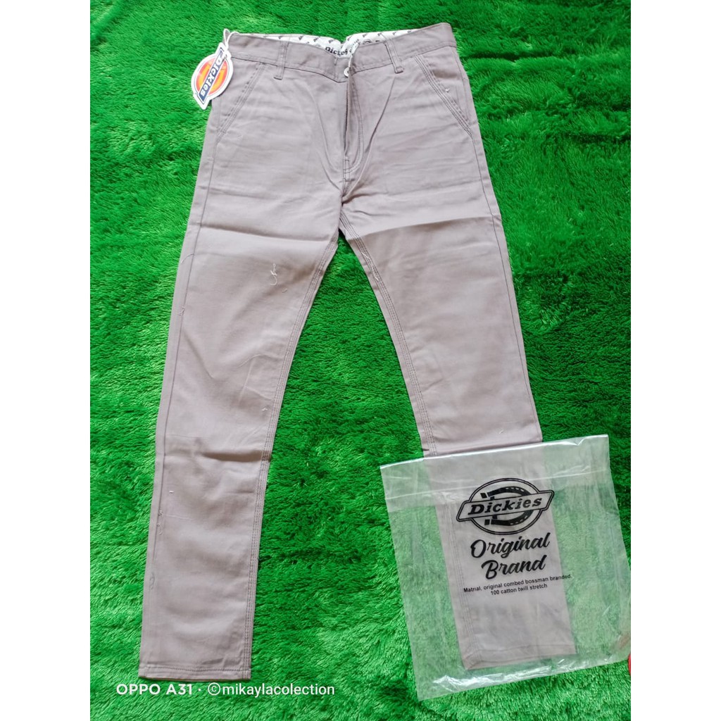 Celana Chino Coklat Latte Panjang Distro Dickies