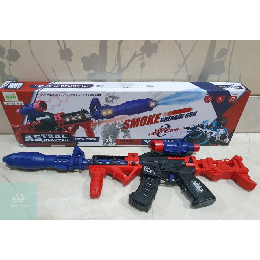 Mainan Pistol Senapan Astral Blaster Laser Light & Sound DF6066