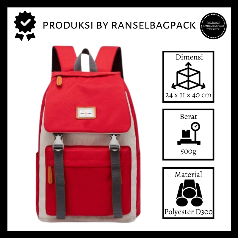 Tas Ransel - Backpack Punggung Bahu Terbaru Model Casual Multifungsi Backpack Sekolah Kuliah Korea Kekinian Stylish Multifungsi Perempuan Wanita Cewek