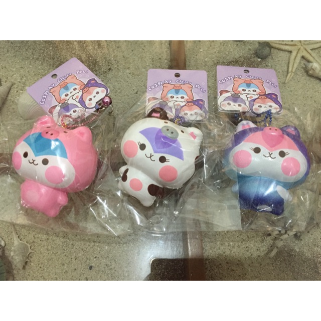 Squishy cosplay chibi poli tag mini medium lisenced rare original soft slow rising best seller
