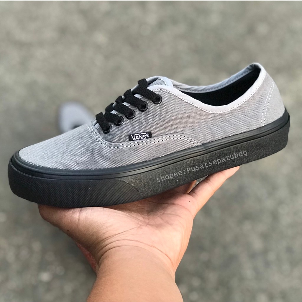 Sepatu Vans Authentic Black Grey