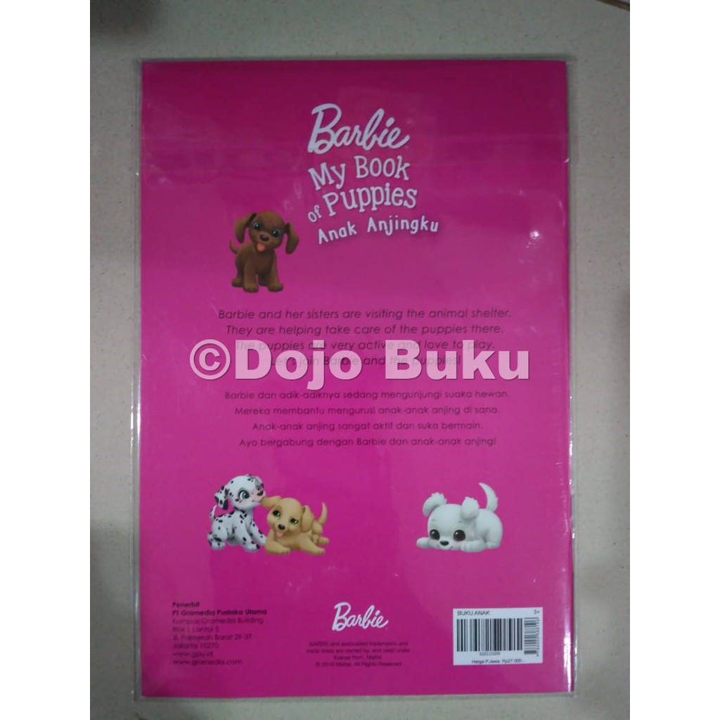 Barbie: Anak Anjingku (Barbie My Book of Puppies) Mattel