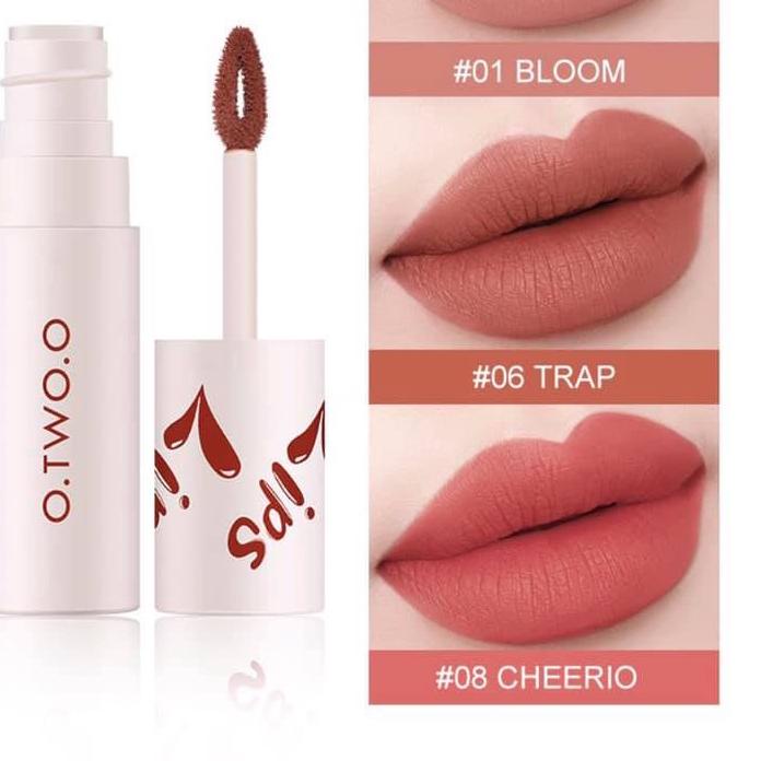 [] O.TWO.O Lip Clay Velvet Cream Matte Lipstick Waterproof Lip Tint & Cheek Mud OtwoO Liptint Lipcre