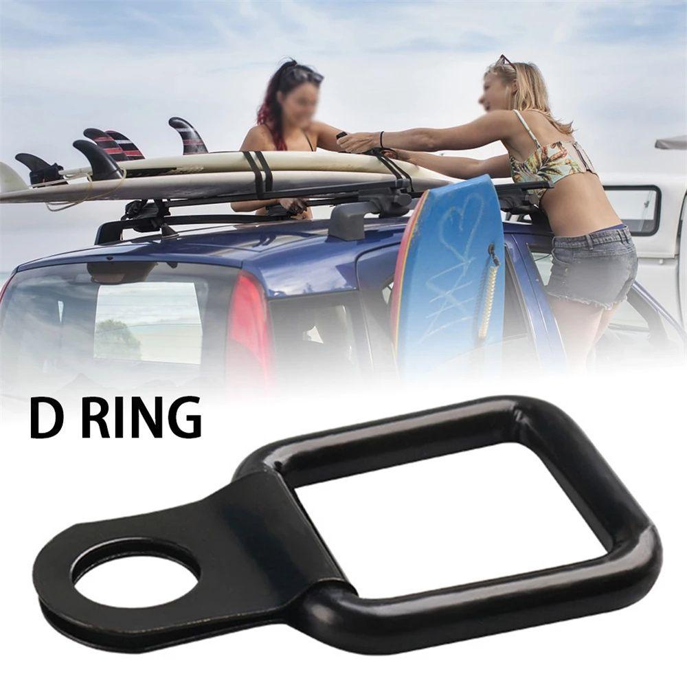 Lanfy Cargo Tie Down Aksesoris Mobil 8pcs Klip Pengikat Mobil Heavy Duty Anti Karat Hitam Kargo D Ring