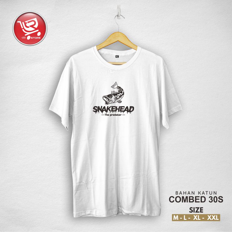 Kaos Snakehead - Baju Mancing - T-shirt Distro Pria dan Wanita