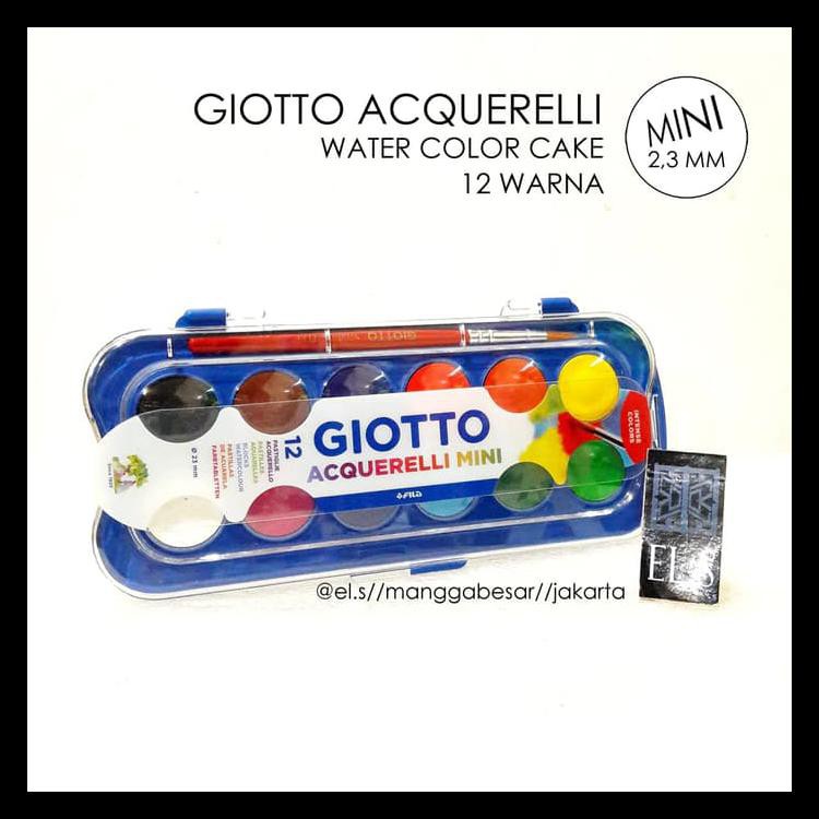 

BAYAR DITEMPAT GIOTTO ACQUERELLI MINI 12 WARNA ( WATER COLOR CAKE / CAT AIR ) KODE 139