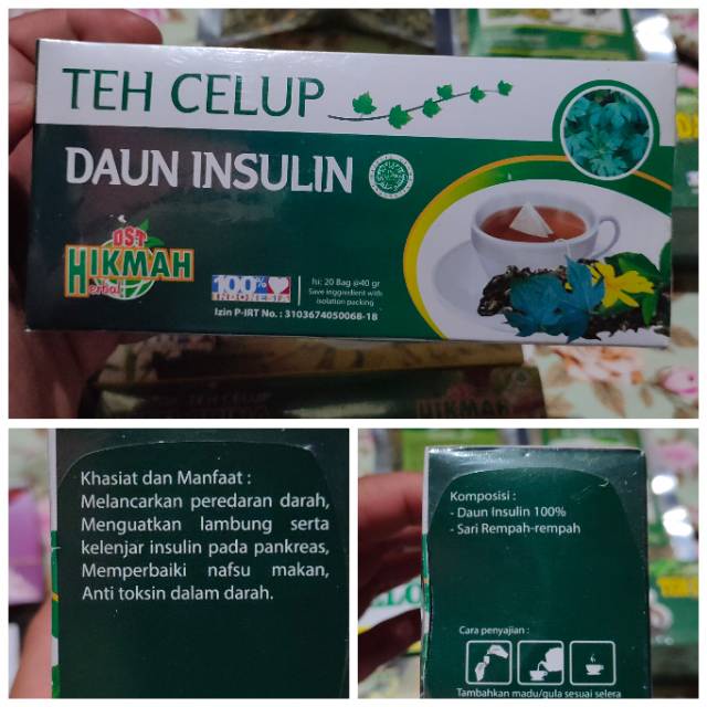 TEH CELUP DAUN INSULIN / Herbal Obat Diabetes / Kencing Manis