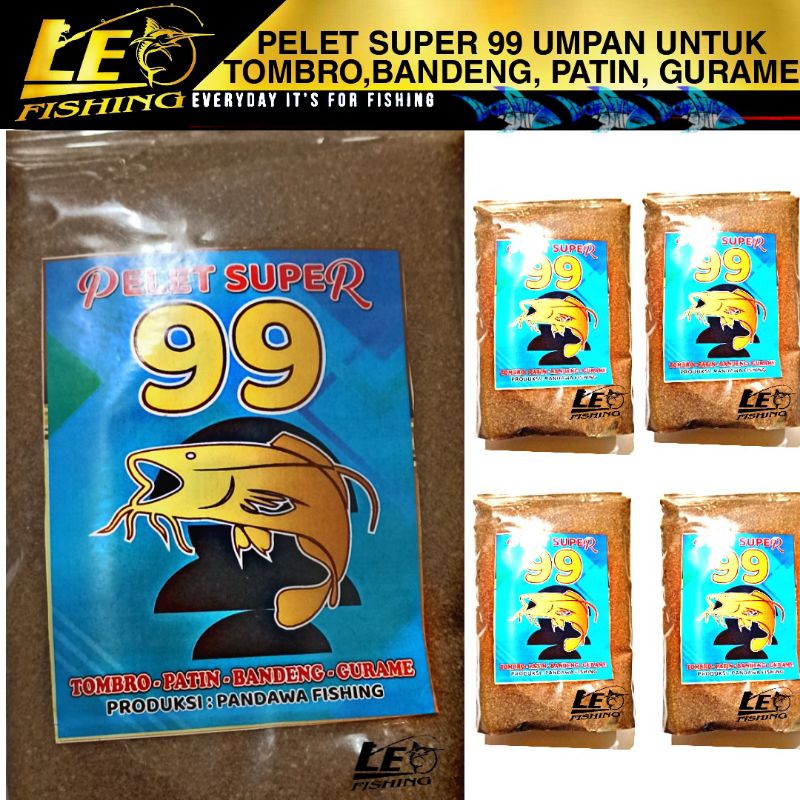 UMPAN PELET SUPER 99 250G PANDAWA UMPAN UNTUK TOMBRO BANDENG PATIN GURAME