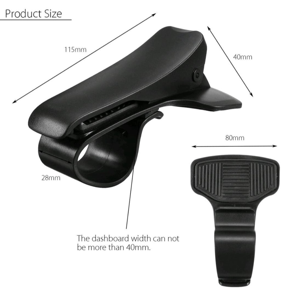 Penjepit Handphone Otomatis Dashboard Di Mobil Dashboard Stand Handphone original-Car Phone Holder Mobil Jepit 360 Drajat-Penyangga Handphone Stand Car Mount-Dudukan Hp-Holder Universal All Smartphone Android Ios Tatakan GPS Car 360°