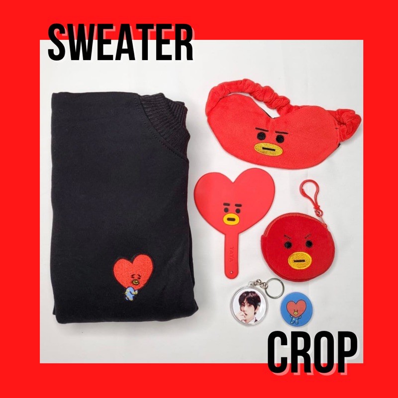 

Sweater CROP BT21 Gift box Kado ulang tahun
