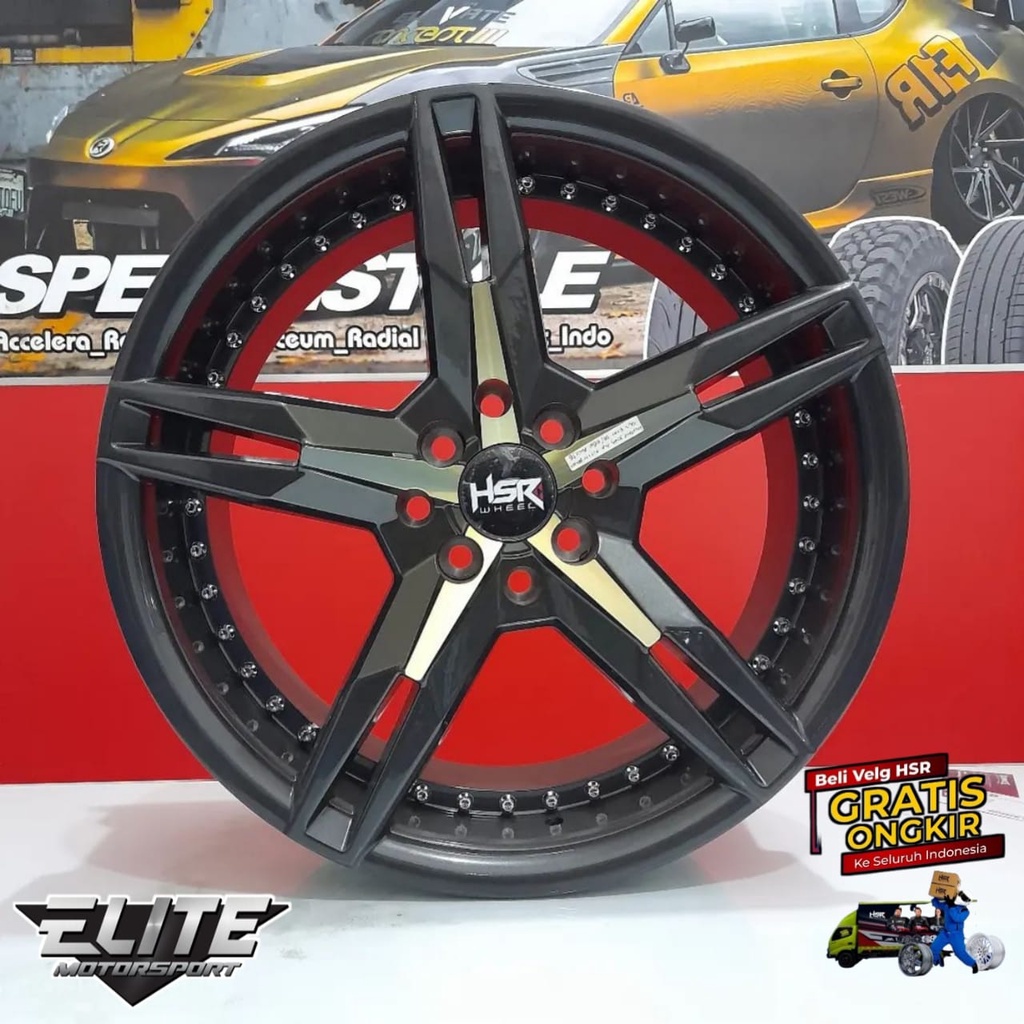 Velg Standar Mobil Jazz Avanza Ring 17x75 Lubang 4 Velg HSR KEUNIKAI