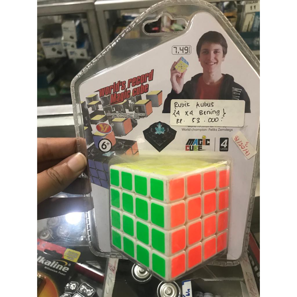 rubik kubus 4x4 bening