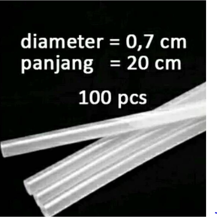 

isi lem tembak 0.7mm panjang 20cm refill gun refill