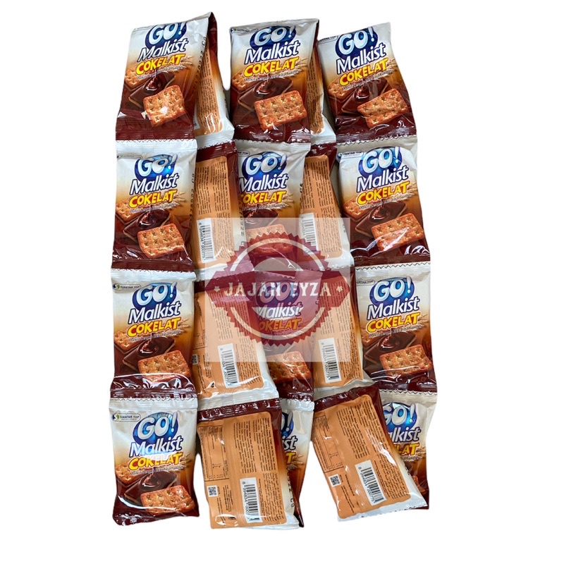

go malkist coklat rentengan 1pack isi 20pcs / siantar top malkist coklat / biskuit malkist cokelat