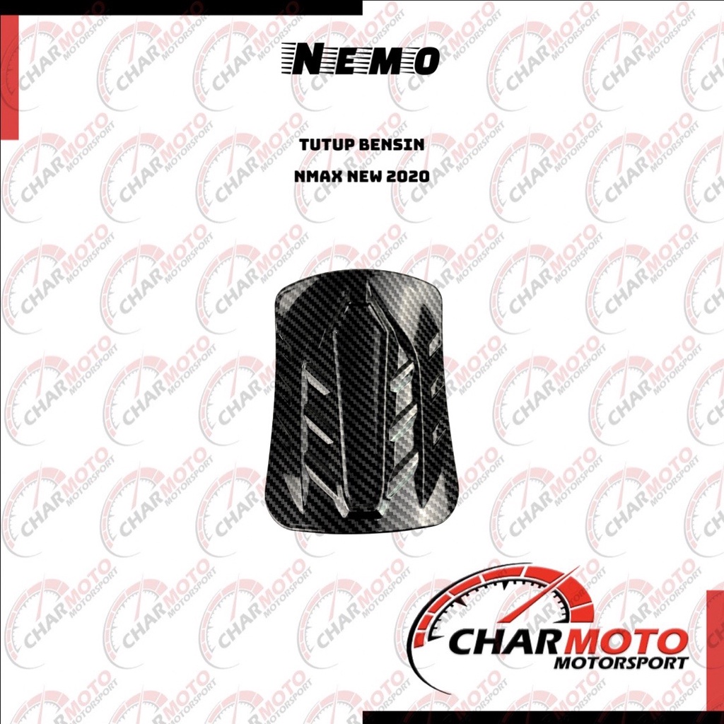 Cover Tutup Bensin Tangki Yamaha Nmax 2020 Carbon Karbon Nemo Original - CHARMOTO