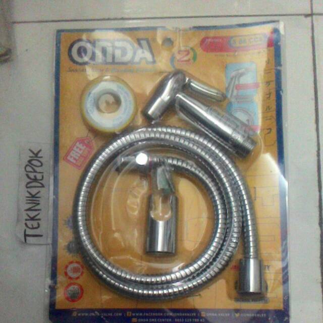 Shower bidet putih selang jet shower selang kamar mandi selang cebok 588 ccs onda