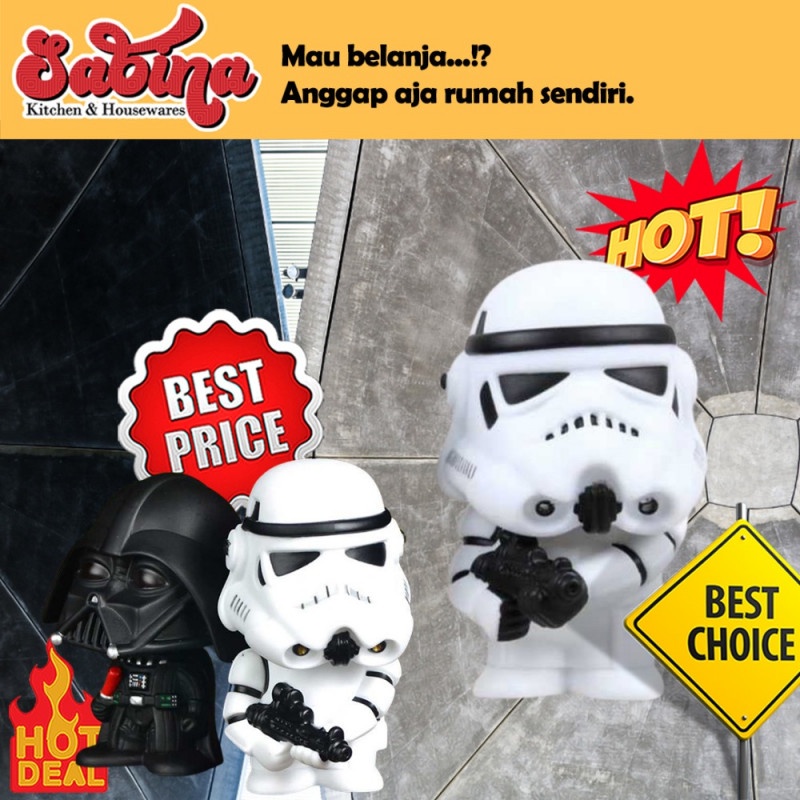 Action Figure Boneka Goyang Mobil Stormtrooper Bobble Head Star Wars