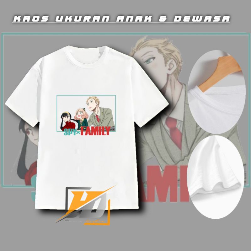 kaos anak cewe anime/baju anak perempuan spy x family/t-shirt anime anya forger/baju anak perempuan 