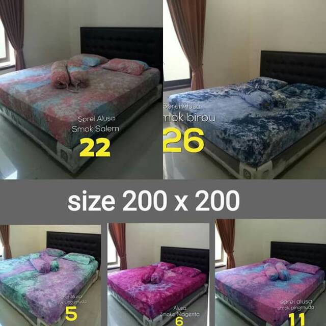 SPREI ALUSA 200x200cm ORIGINAL BERLABEL ALUSA