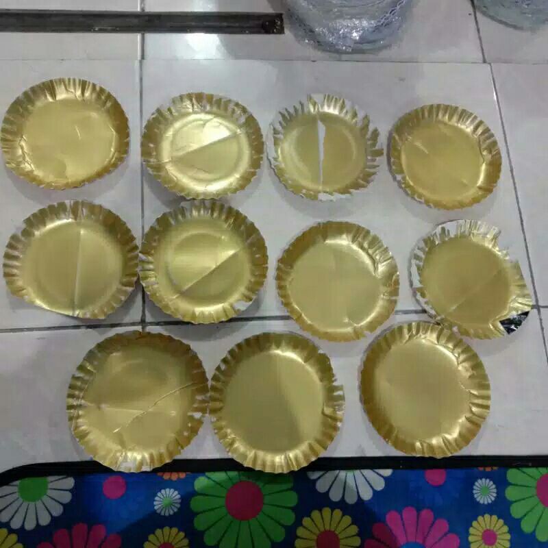 piring kue cacat gagal produksi rusak dari pabrik