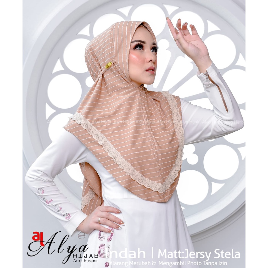 Jilbab instan Bergo Indah ori alya hijab