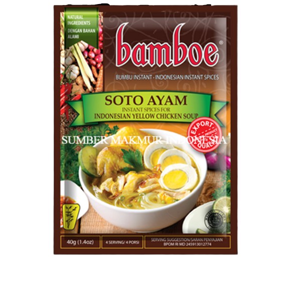 BUMBU INSTANT BAMBOE SOTO AYAM- ECERAN