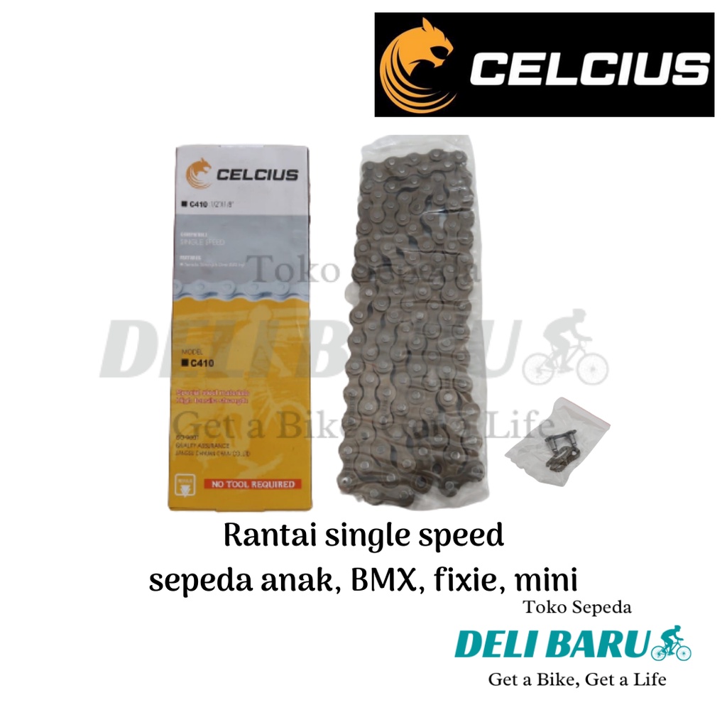 Celcius Rantai single speed sepeda anak BMX mini fixie