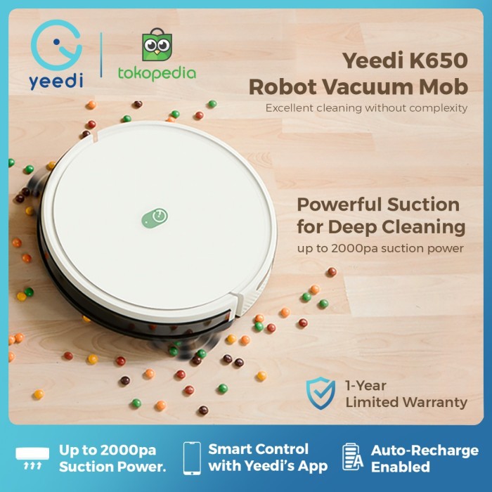 Yeedi K650 Robot Vacuum Cleaner & Mop