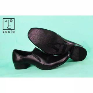  SEPATU  PANTOFEL  ZECLO PRIA  KULIT ASLI ZIPPER ALADIN  SIZE 