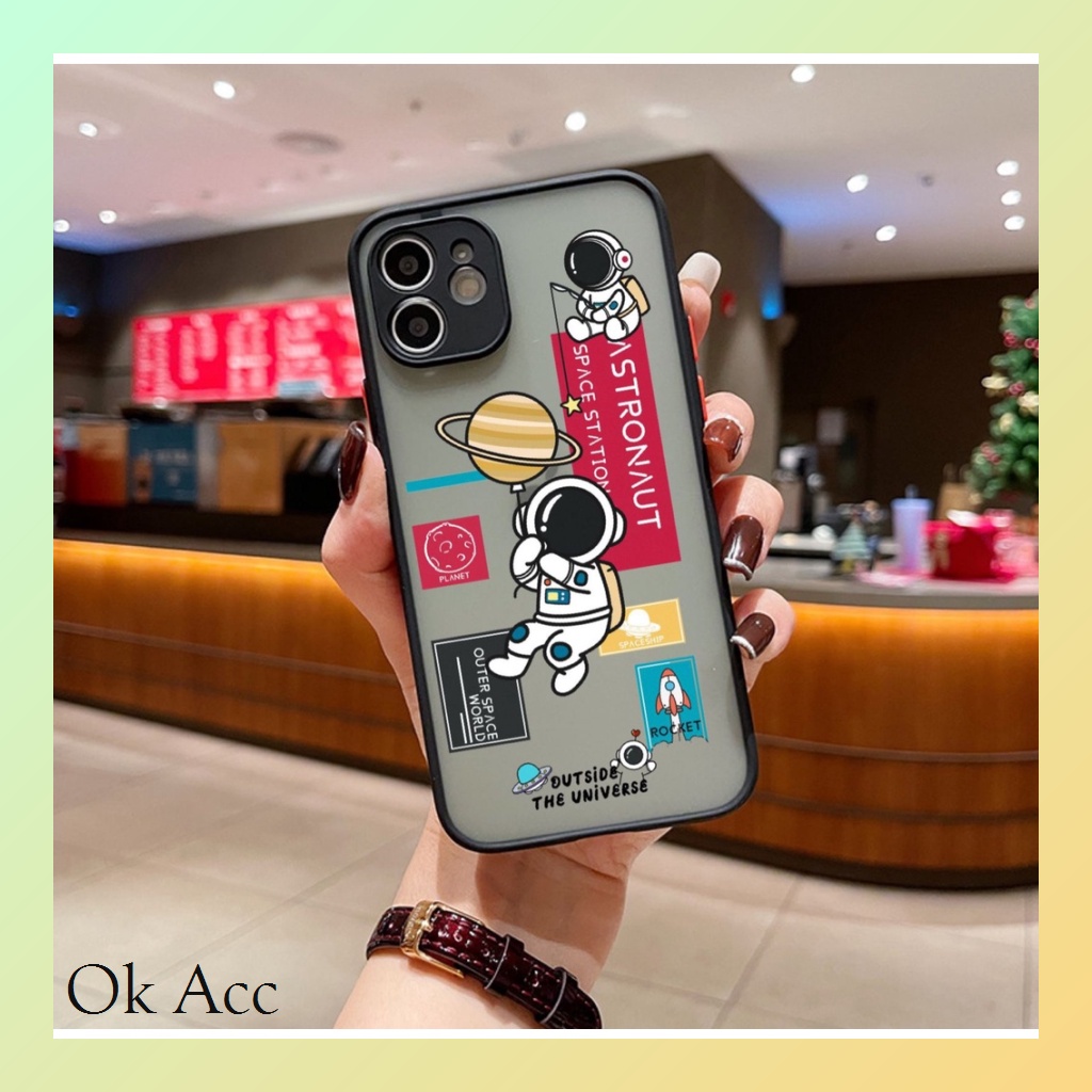 Softcase Motif NASA AA16 for Infinix Hot 8 9 10 10s 10t 11 11s 12 12i Play Note 7 Lite Smart 4 5 6 6+ HD NFC